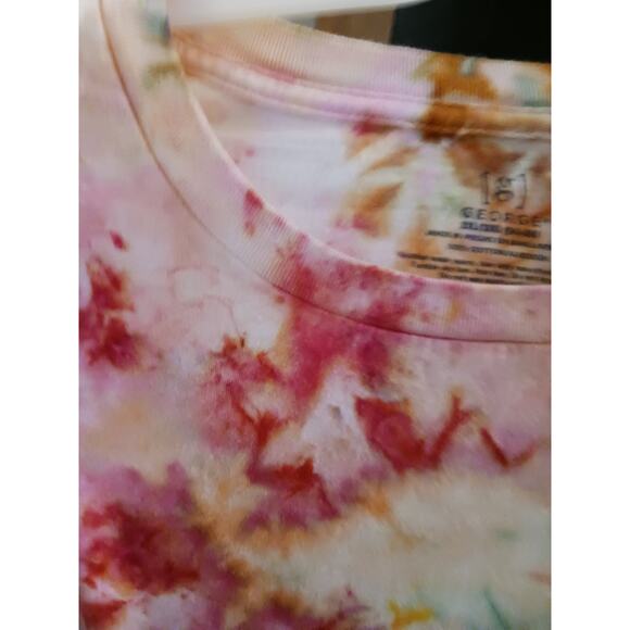 Ice Tie Dye T-Shirt Pink Yellow Multi Size 3XL - Picture 3 of 6
